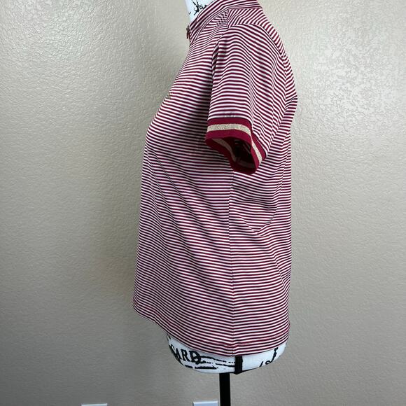 The Redface white/ red stripe short sleeve top mountaineer trail running outdoor - Picture 13 of 14